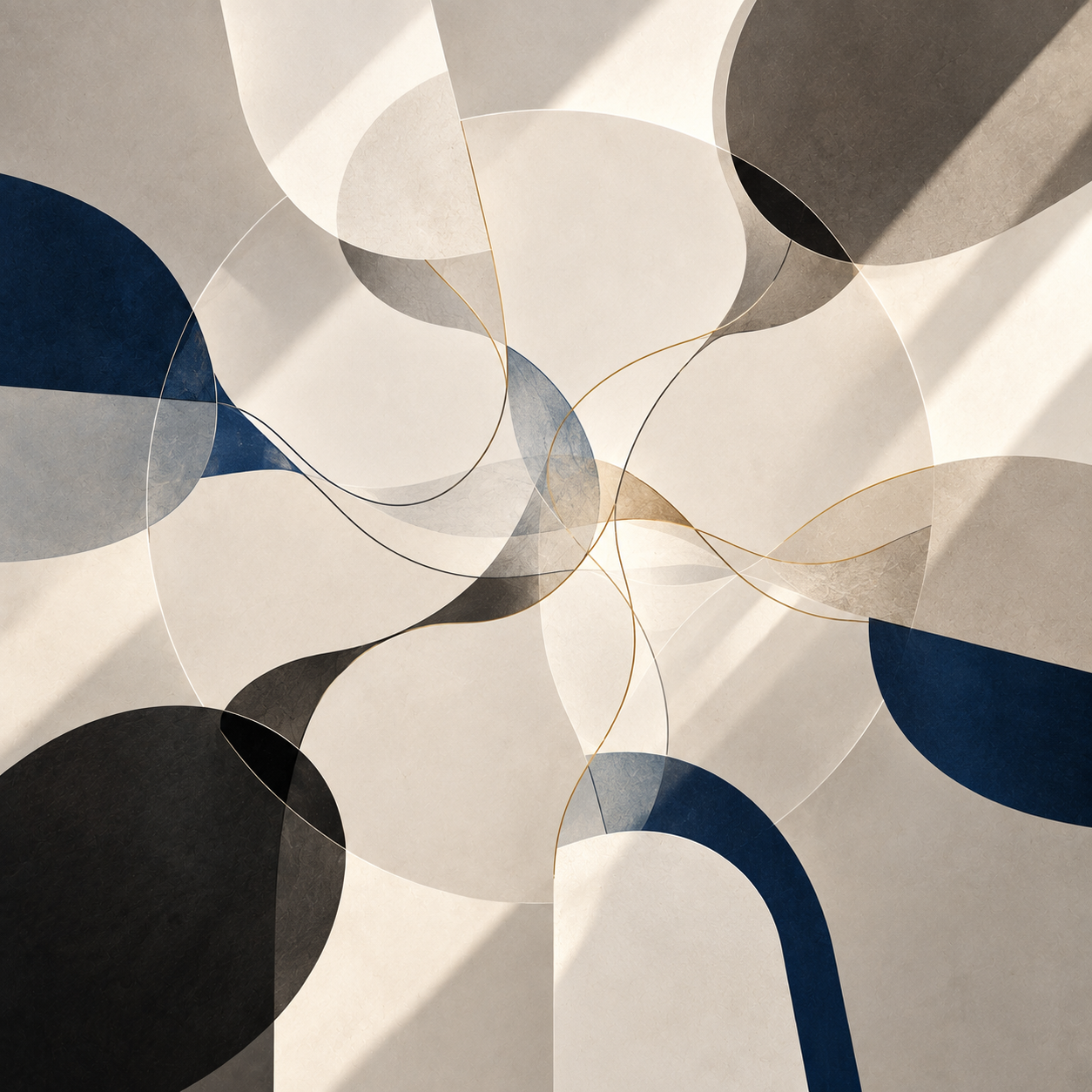 Abstract composition evoking wisdom and forward vision