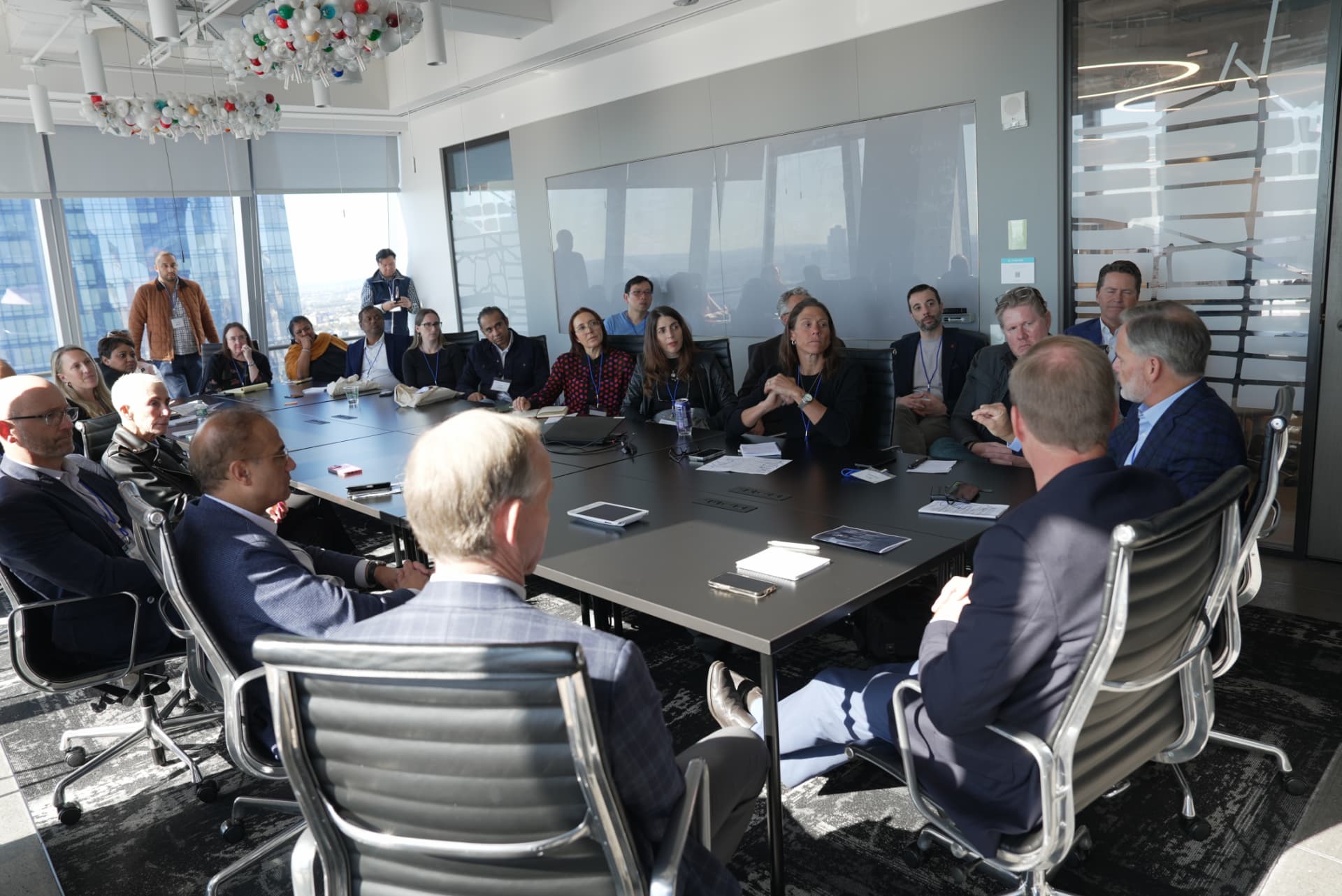Athena Project boardroom session at 10 Hudson Yards